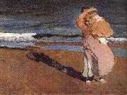 Joaquin Sorolla Her children painting